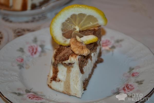Рецепт: Десерт "Киндер-пингви" диетический, по-дюкановски - С дольками лимона