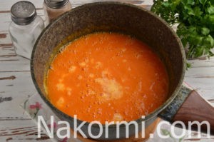 Тыквенный суп-пюре со сливками