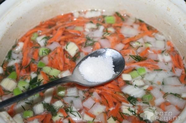 Рецепт: Рыбный суп "Диетический" - с рисом и горбушей