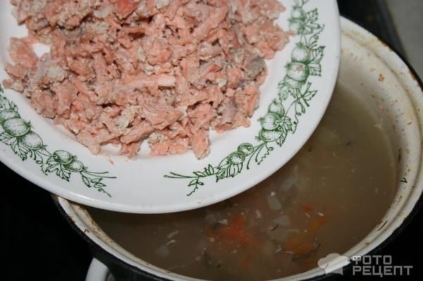 Рецепт: Рыбный суп "Диетический" - с рисом и горбушей