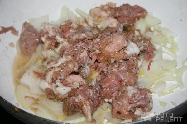 Рецепт: Гречка по-купечески со свининой - С настоящей деревенской тушенкой и репой