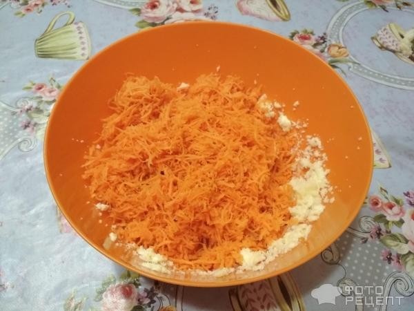 Рецепт: Морковное печенье - без сахара и яиц