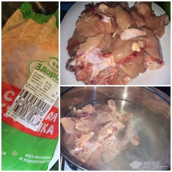 Рецепт: Быстрые щи из свежей капусты - Легкий и быстрый рецепт приготовления ЩИ... на курином мясе!