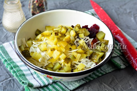 Винегрет со свежей капустой – рецепт для правильного питания
