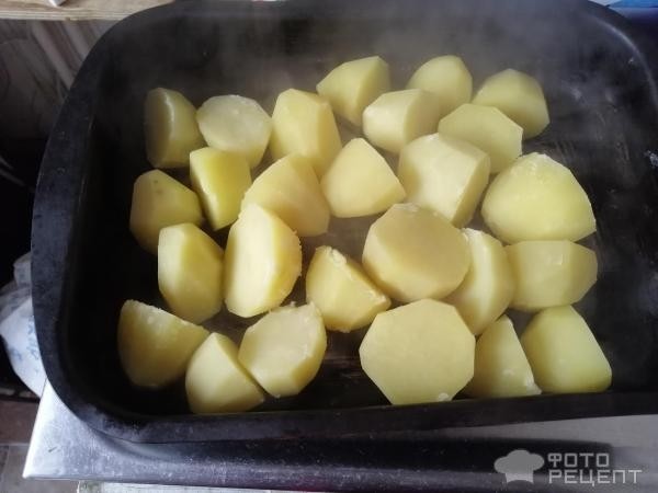 Рецепт: Жареная картошка по-домашнему - после морозилки!