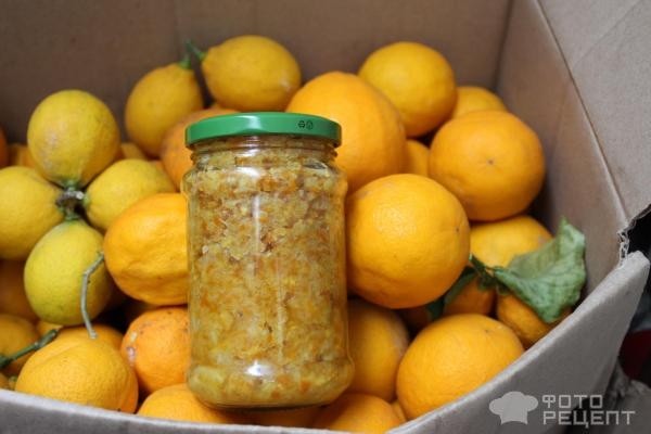 Рецепт: Мандариновое варенье - Из корок мандарина и лимона