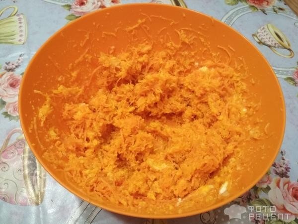 Рецепт: Морковное печенье - без сахара и яиц