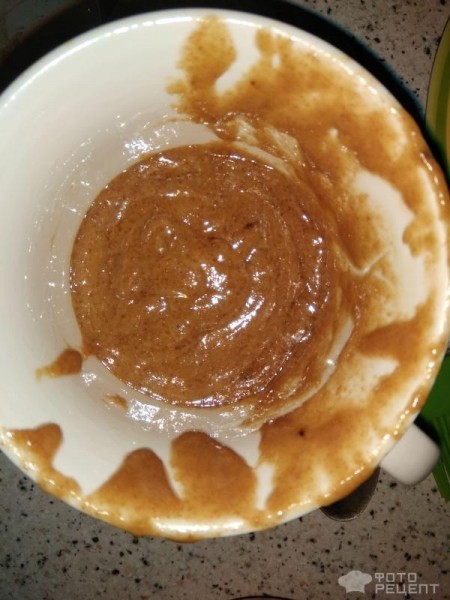Рецепт: Закусочный кекс в микроволновке - Быстрый кекс кофейный (без какао)