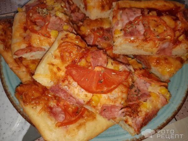 Рецепт: Pizza фирменная - Пицца мясная
