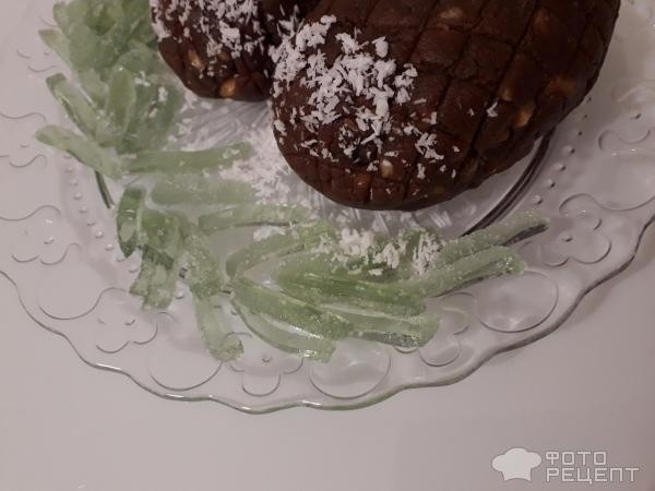 Рецепт: Пирожное "Шишки" - Шоколадные пирожные с кофейным ароматом без выпечки. К праздничному столу.