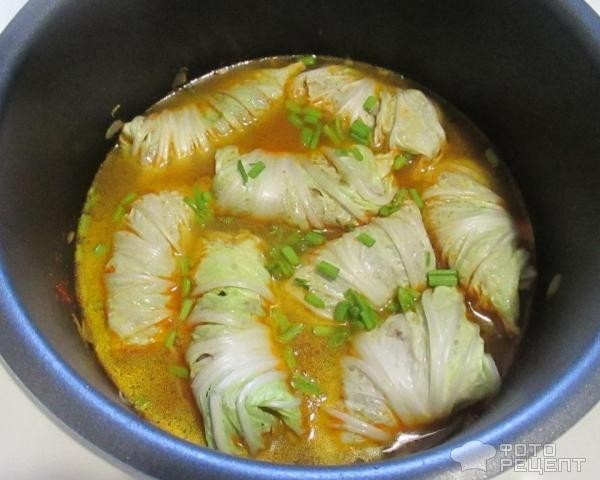 Рецепт: Голубцы из пекинской капусты - с куриным фаршем и гречкой