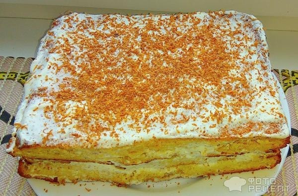 Рецепт: Простой торт - Тортик за 45 минут и 150 рублей из сгущенки