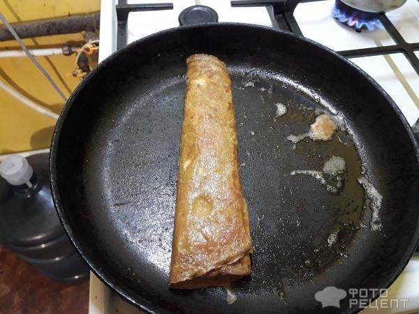 Рецепт: Омлет тамаго-яки - с соевым соусом