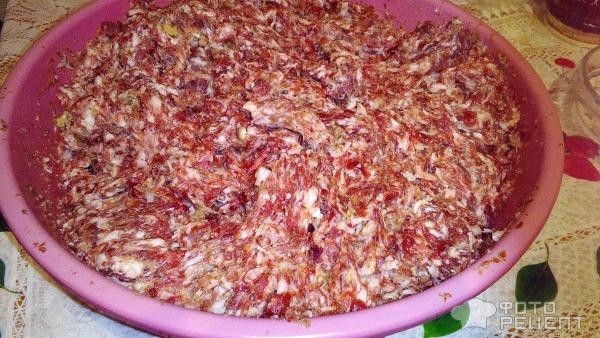 Рецепт: Колбаса домашняя свиная - классический рецепт