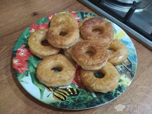 Рецепт: Пончики - с чесноком и зеленью
