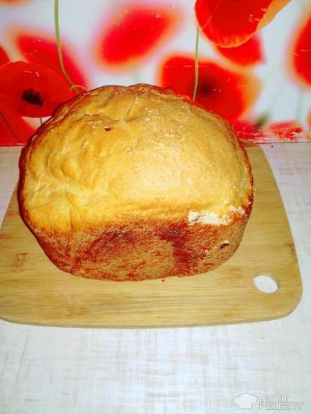 Рецепт: Традиционный белый хлеб для хлебопечки - С сухим молоком. Очень вкусный, молочный.