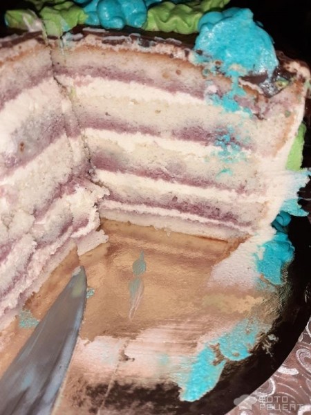 Рецепт: Бисквитный торт пломбир - По домашнему