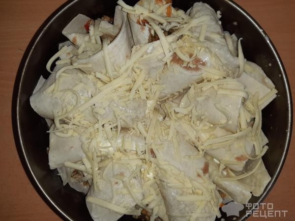 Рецепт: Пирог из лаваша - в духовке
