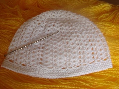 Вязание крючком шапочки для девочек