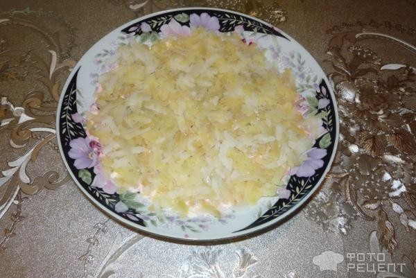 Рецепт: Салат с редькой - ложная селедка под шубой