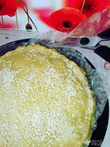 Рецепт: Быстрый пирог со скумбрией - На майонезе