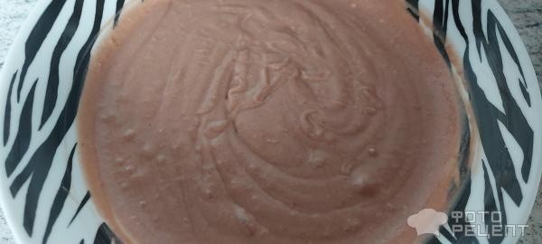 Рецепт: Пирог манник-зебра на кефире - с какао