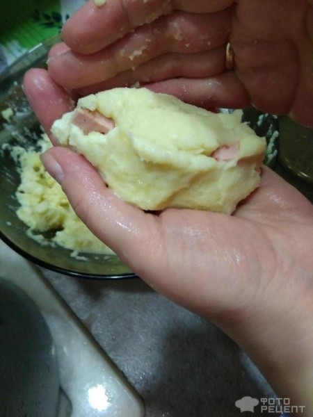 Рецепт: Котлеты из картофельного пюре - Очень быстро