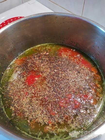 Рецепт: Греческие тефтельки - в томатном соусе