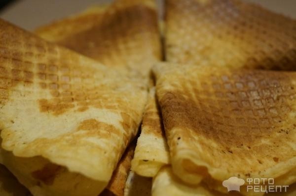 Рецепт: Вафли - Тем, кто любит мед.