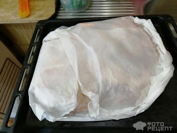 Рецепт: Свинина запеченная - в духовке, да ещё и в фольге.