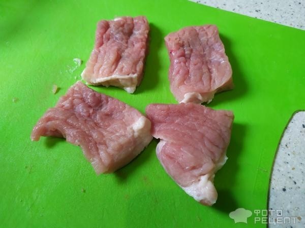 Рецепт: Картофель запеченый со свининой - Вкусно, жирно, калорийно!:)
