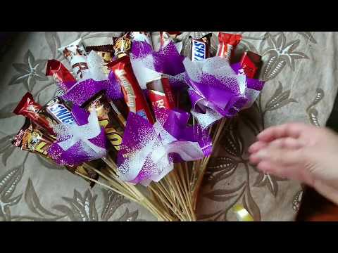 Как сделать букет из конфет своими руками