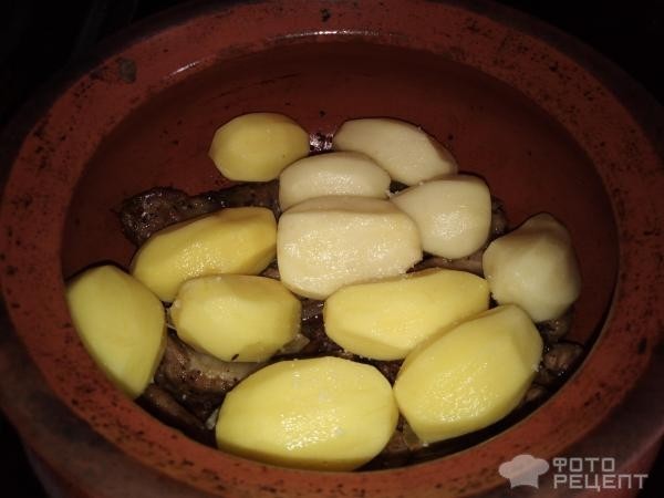 Рецепт: Рагу из свинины запеченное - "с картофелем"