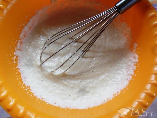 Рецепт: Манник обычный на молоке - с персиковым маслом