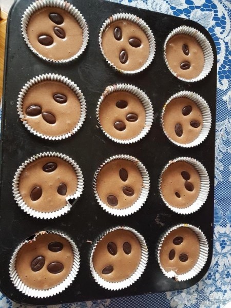 Рецепт: Шоколадные кексы - С кофе бисквитные!